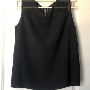 Classic with an edge, black blouse